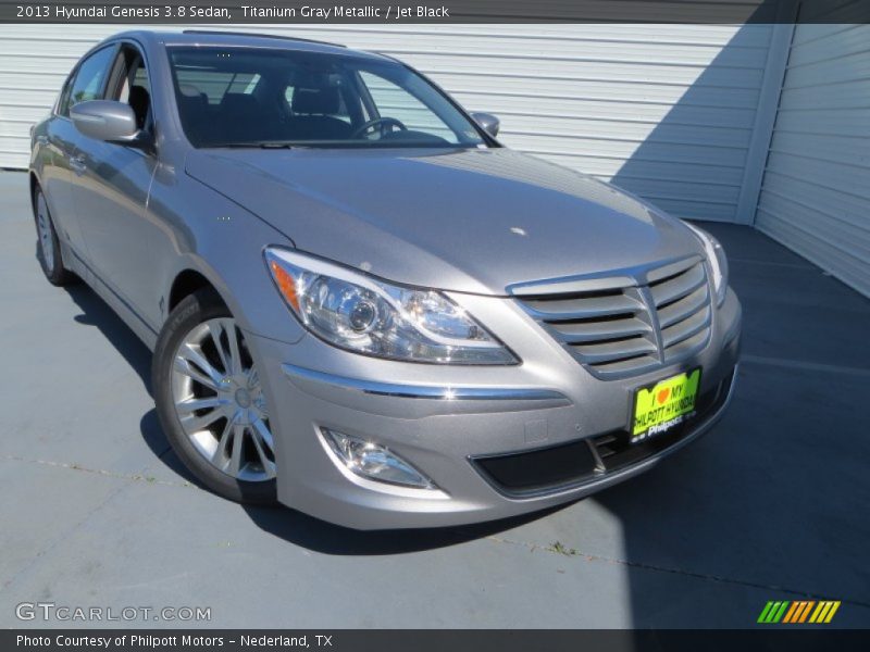 Titanium Gray Metallic / Jet Black 2013 Hyundai Genesis 3.8 Sedan