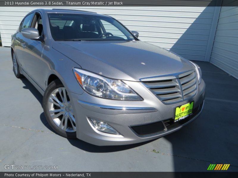 Titanium Gray Metallic / Jet Black 2013 Hyundai Genesis 3.8 Sedan