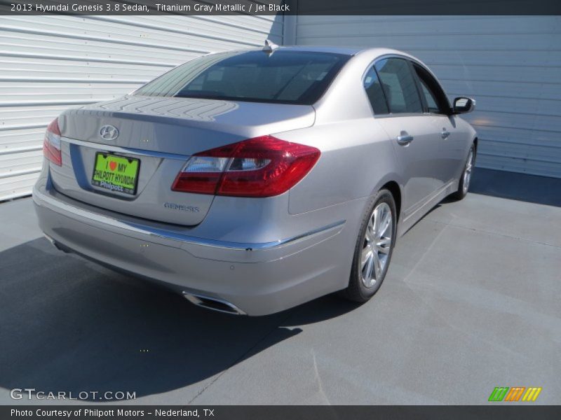 Titanium Gray Metallic / Jet Black 2013 Hyundai Genesis 3.8 Sedan