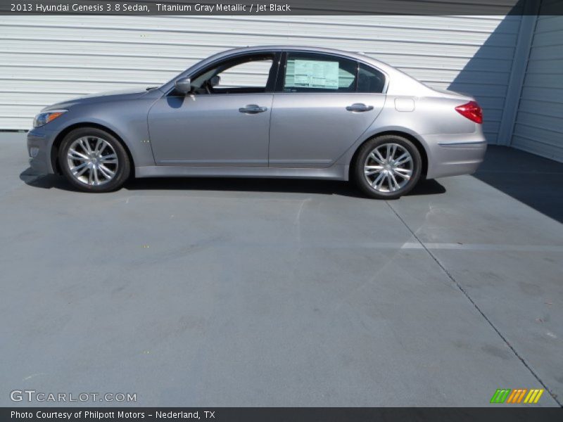 Titanium Gray Metallic / Jet Black 2013 Hyundai Genesis 3.8 Sedan
