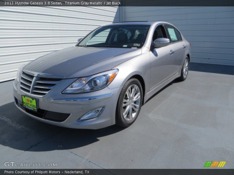 Titanium Gray Metallic / Jet Black 2013 Hyundai Genesis 3.8 Sedan