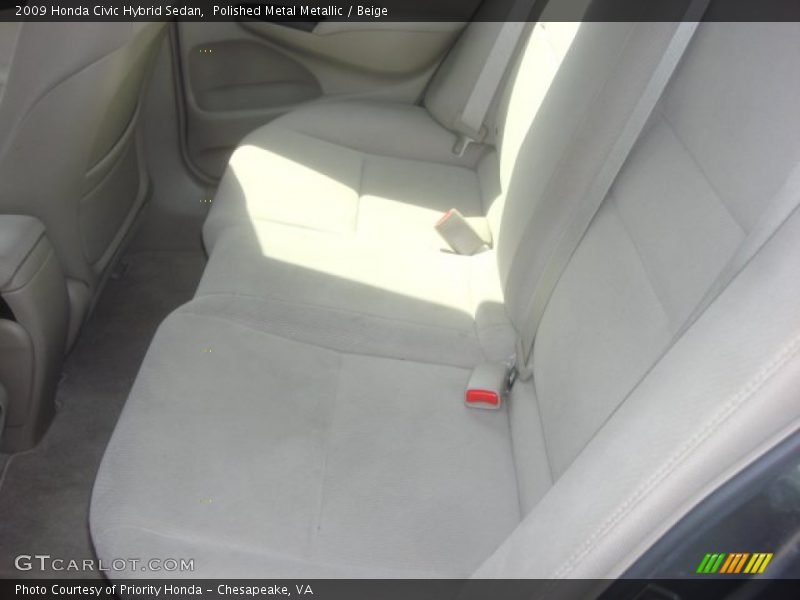 Polished Metal Metallic / Beige 2009 Honda Civic Hybrid Sedan