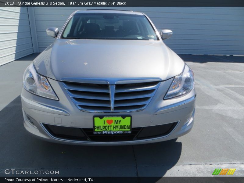 Titanium Gray Metallic / Jet Black 2013 Hyundai Genesis 3.8 Sedan