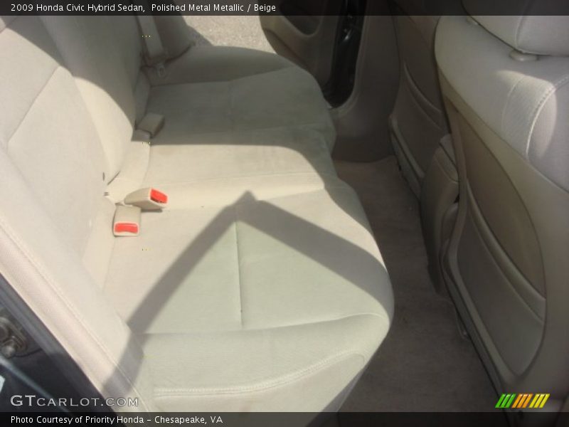Polished Metal Metallic / Beige 2009 Honda Civic Hybrid Sedan