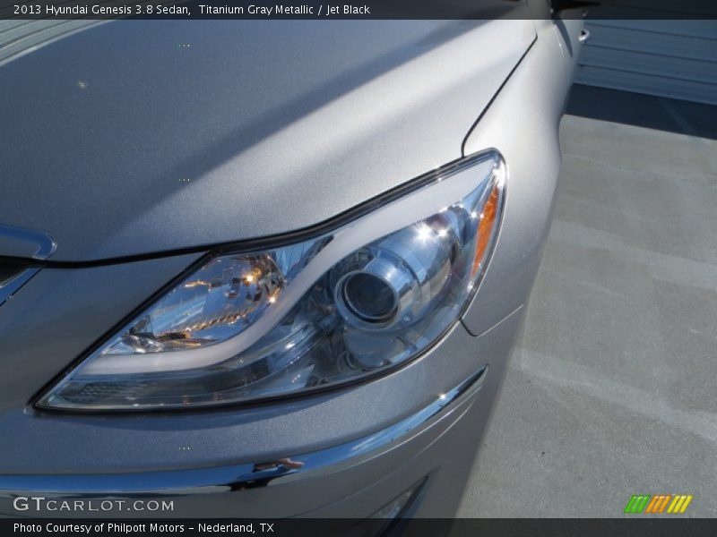 Titanium Gray Metallic / Jet Black 2013 Hyundai Genesis 3.8 Sedan