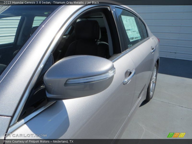 Titanium Gray Metallic / Jet Black 2013 Hyundai Genesis 3.8 Sedan