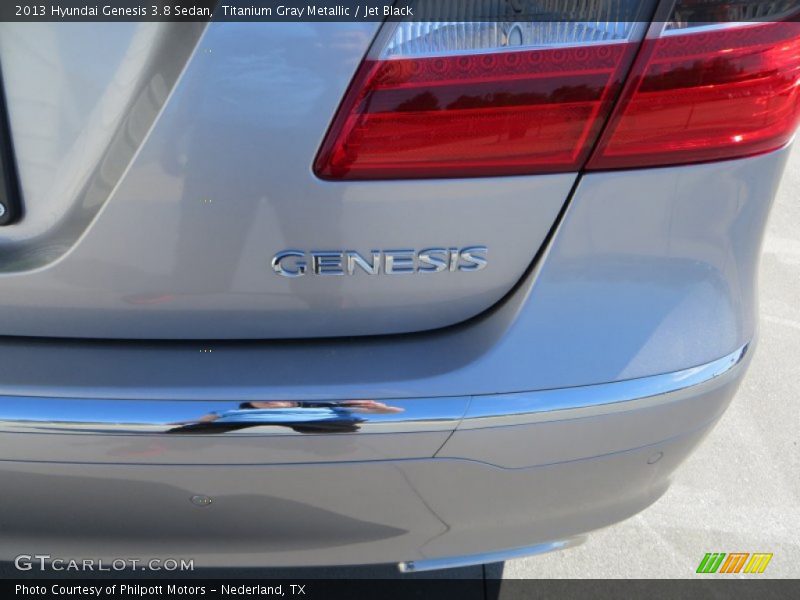 Titanium Gray Metallic / Jet Black 2013 Hyundai Genesis 3.8 Sedan