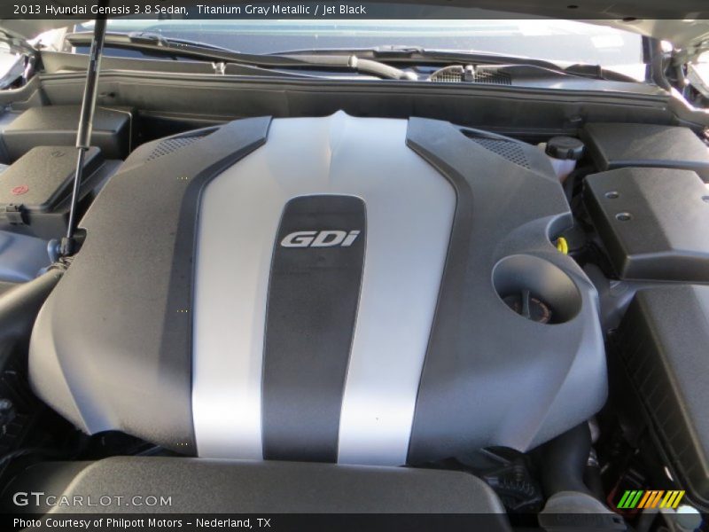 Titanium Gray Metallic / Jet Black 2013 Hyundai Genesis 3.8 Sedan