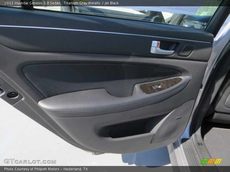 Titanium Gray Metallic / Jet Black 2013 Hyundai Genesis 3.8 Sedan