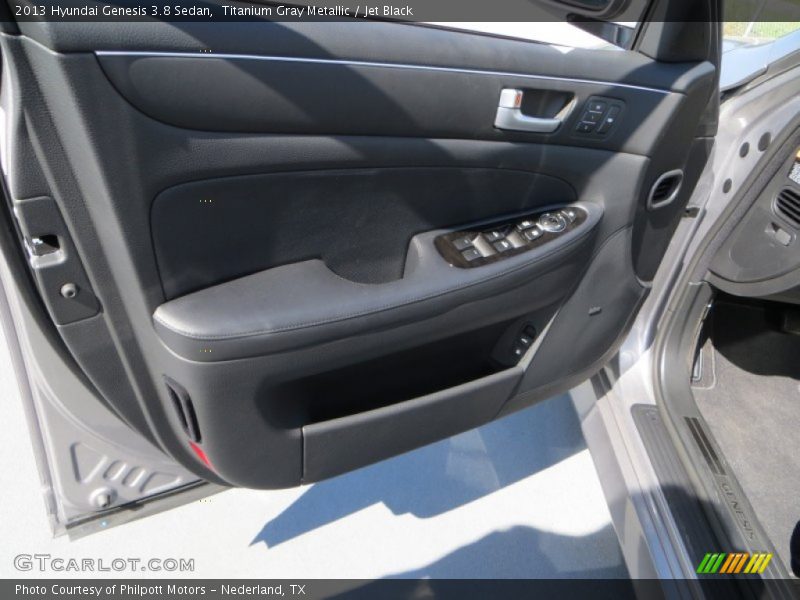 Titanium Gray Metallic / Jet Black 2013 Hyundai Genesis 3.8 Sedan