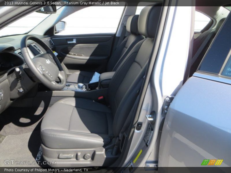 Titanium Gray Metallic / Jet Black 2013 Hyundai Genesis 3.8 Sedan