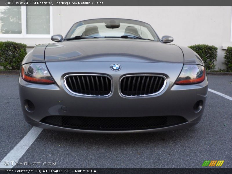 Sterling Grey Metallic / Beige 2003 BMW Z4 2.5i Roadster