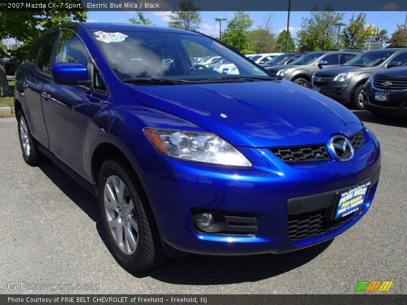 Electric Blue Mica / Black 2007 Mazda CX-7 Sport