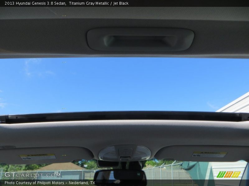 Titanium Gray Metallic / Jet Black 2013 Hyundai Genesis 3.8 Sedan
