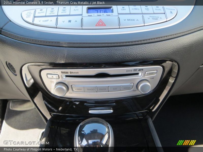 Titanium Gray Metallic / Jet Black 2013 Hyundai Genesis 3.8 Sedan