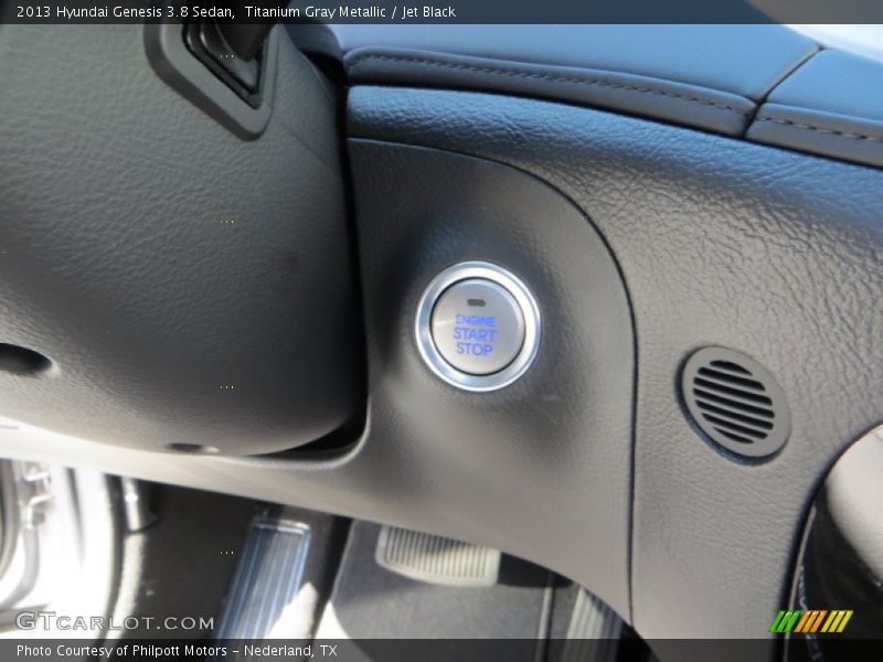 Titanium Gray Metallic / Jet Black 2013 Hyundai Genesis 3.8 Sedan