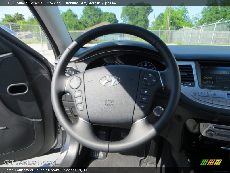 Titanium Gray Metallic / Jet Black 2013 Hyundai Genesis 3.8 Sedan