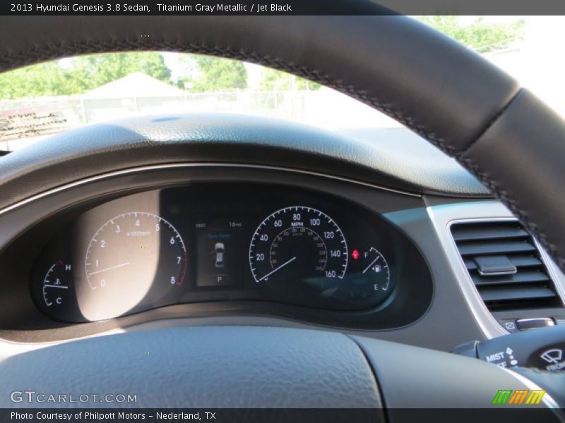 Titanium Gray Metallic / Jet Black 2013 Hyundai Genesis 3.8 Sedan