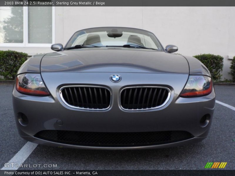Sterling Grey Metallic / Beige 2003 BMW Z4 2.5i Roadster