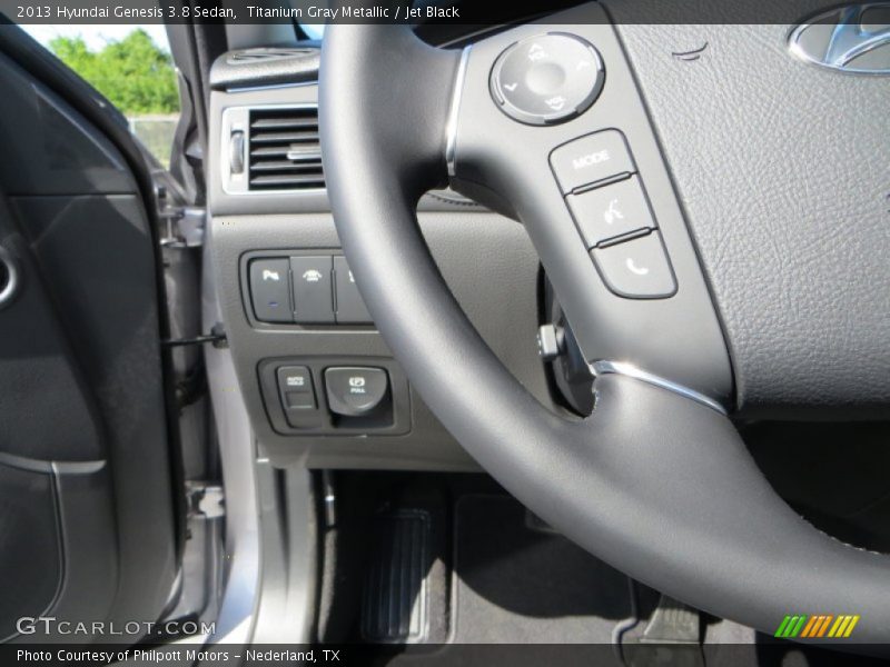 Titanium Gray Metallic / Jet Black 2013 Hyundai Genesis 3.8 Sedan