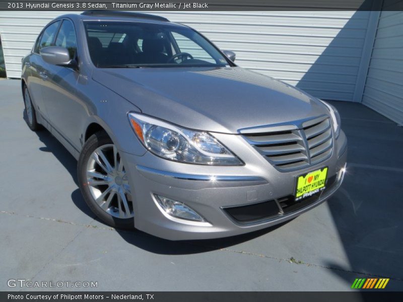 Titanium Gray Metallic / Jet Black 2013 Hyundai Genesis 3.8 Sedan