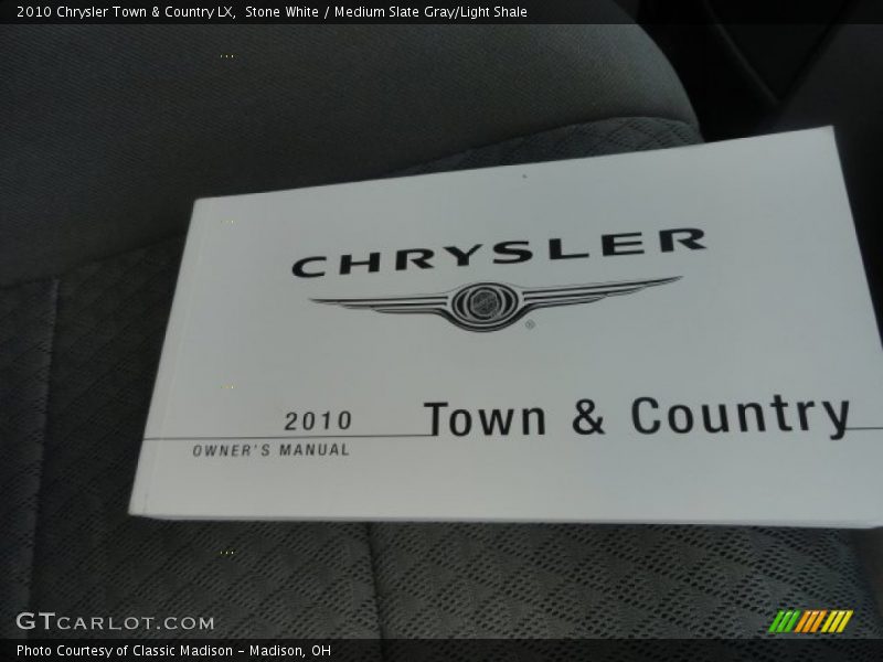 Stone White / Medium Slate Gray/Light Shale 2010 Chrysler Town & Country LX