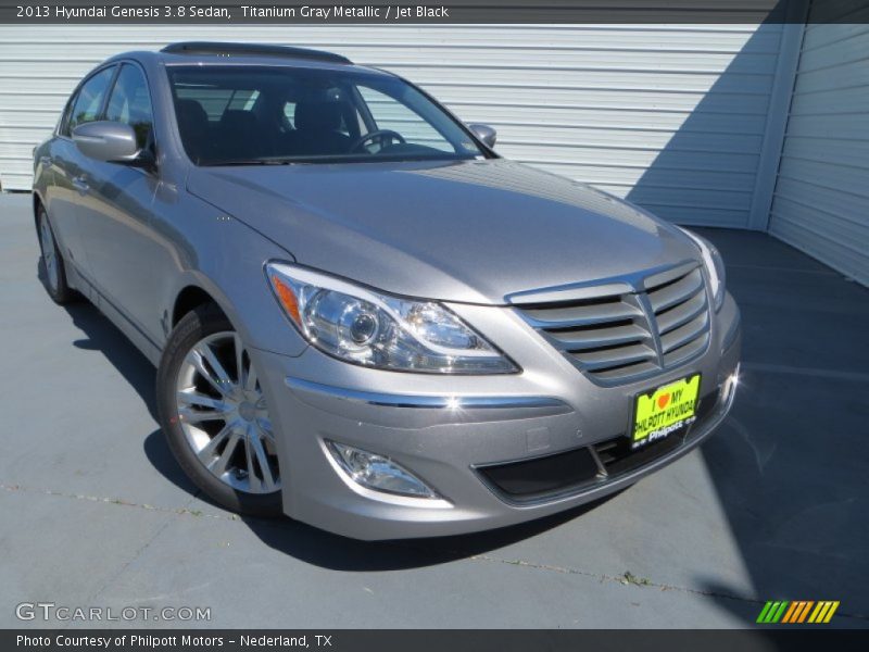 Titanium Gray Metallic / Jet Black 2013 Hyundai Genesis 3.8 Sedan