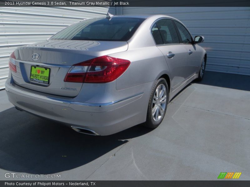 Titanium Gray Metallic / Jet Black 2013 Hyundai Genesis 3.8 Sedan