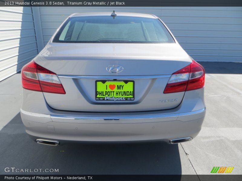 Titanium Gray Metallic / Jet Black 2013 Hyundai Genesis 3.8 Sedan