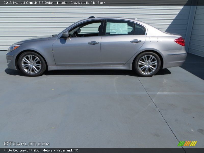 Titanium Gray Metallic / Jet Black 2013 Hyundai Genesis 3.8 Sedan