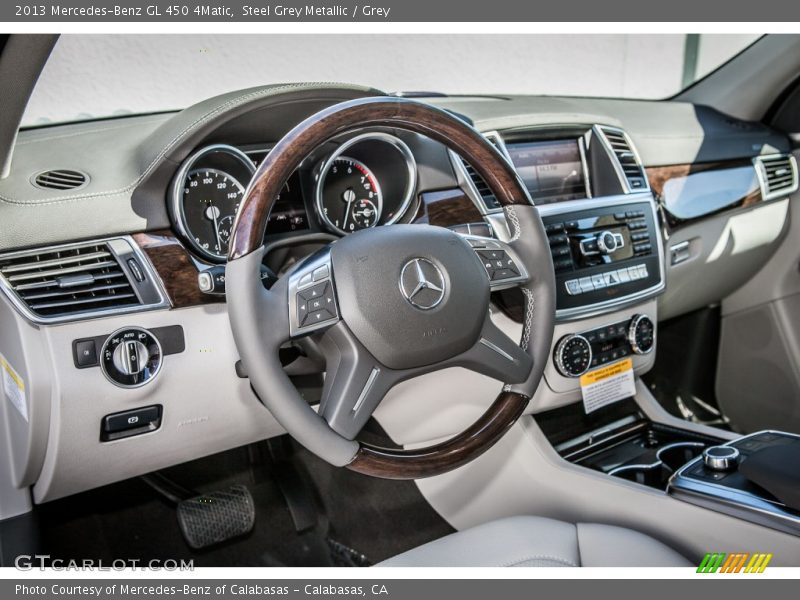 Steel Grey Metallic / Grey 2013 Mercedes-Benz GL 450 4Matic