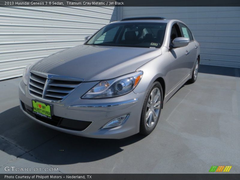 Titanium Gray Metallic / Jet Black 2013 Hyundai Genesis 3.8 Sedan