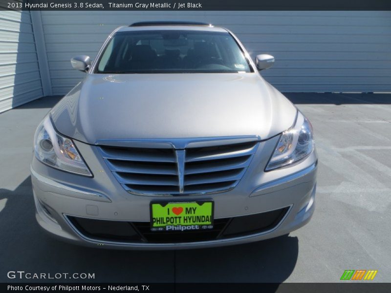 Titanium Gray Metallic / Jet Black 2013 Hyundai Genesis 3.8 Sedan
