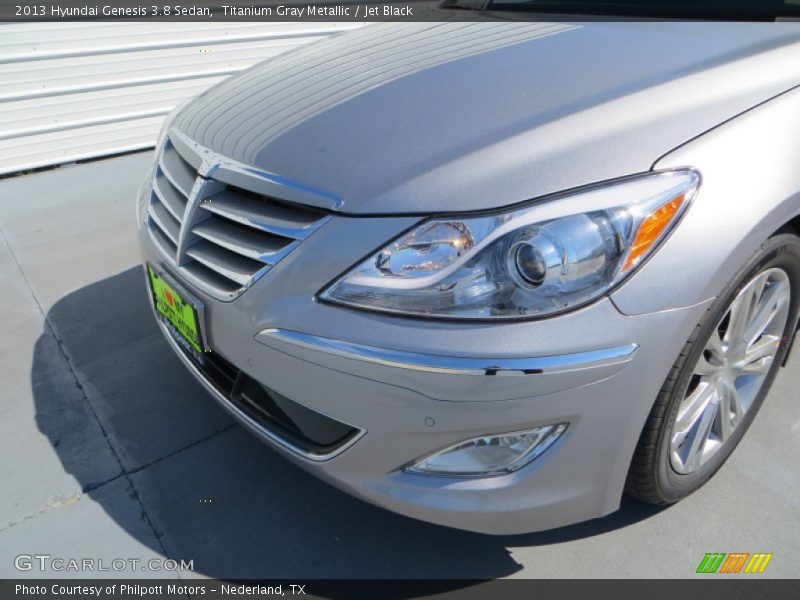 Titanium Gray Metallic / Jet Black 2013 Hyundai Genesis 3.8 Sedan
