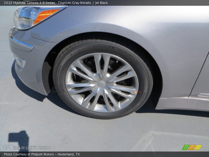 Titanium Gray Metallic / Jet Black 2013 Hyundai Genesis 3.8 Sedan