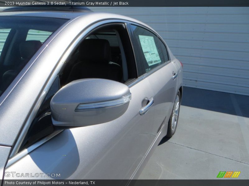 Titanium Gray Metallic / Jet Black 2013 Hyundai Genesis 3.8 Sedan