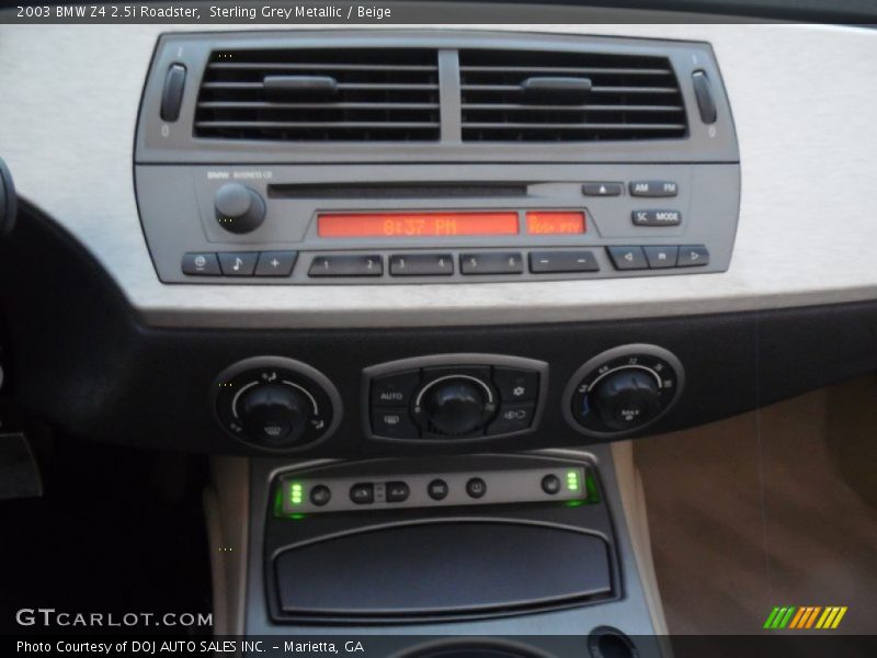 Sterling Grey Metallic / Beige 2003 BMW Z4 2.5i Roadster