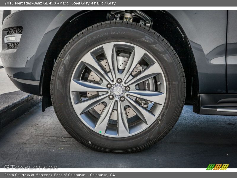 Steel Grey Metallic / Grey 2013 Mercedes-Benz GL 450 4Matic
