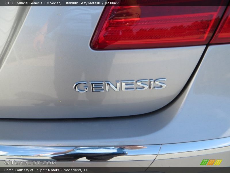 Titanium Gray Metallic / Jet Black 2013 Hyundai Genesis 3.8 Sedan