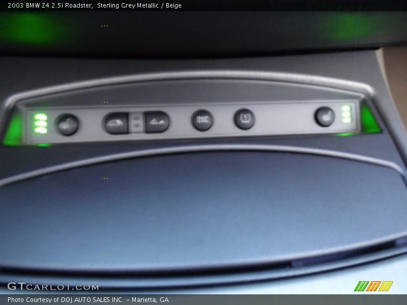 Sterling Grey Metallic / Beige 2003 BMW Z4 2.5i Roadster