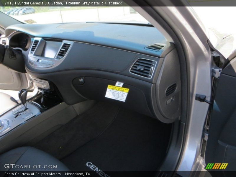 Titanium Gray Metallic / Jet Black 2013 Hyundai Genesis 3.8 Sedan