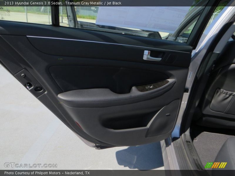 Titanium Gray Metallic / Jet Black 2013 Hyundai Genesis 3.8 Sedan