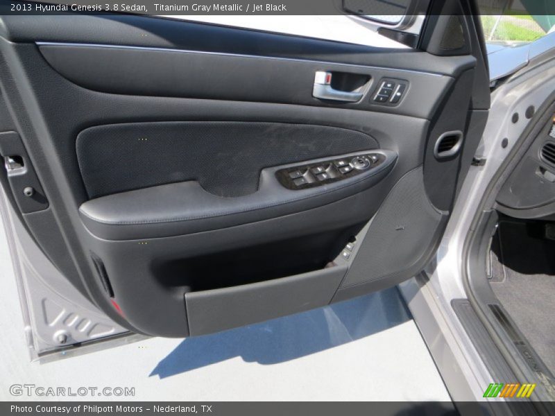 Titanium Gray Metallic / Jet Black 2013 Hyundai Genesis 3.8 Sedan