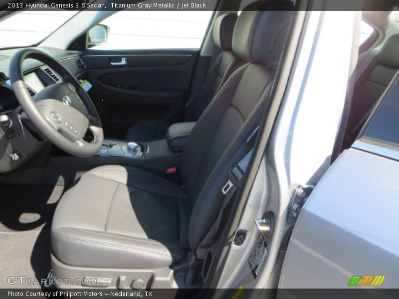 Titanium Gray Metallic / Jet Black 2013 Hyundai Genesis 3.8 Sedan