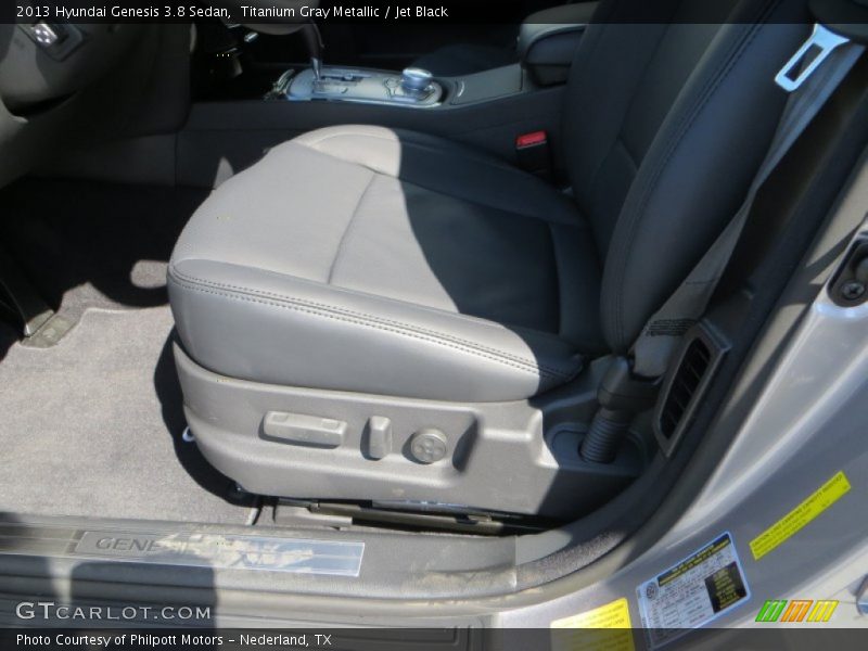 Titanium Gray Metallic / Jet Black 2013 Hyundai Genesis 3.8 Sedan