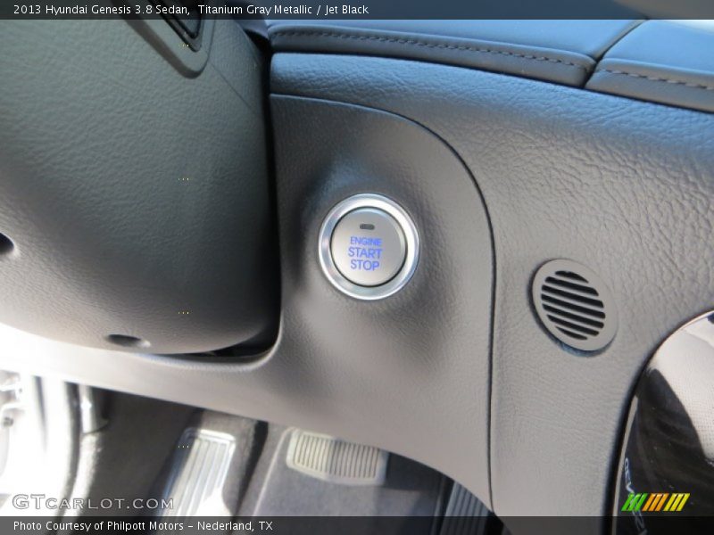 Titanium Gray Metallic / Jet Black 2013 Hyundai Genesis 3.8 Sedan