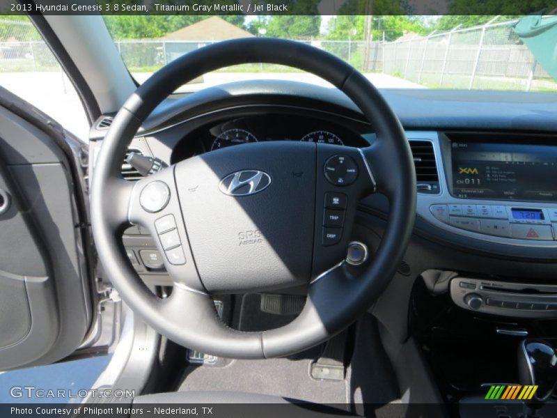 Titanium Gray Metallic / Jet Black 2013 Hyundai Genesis 3.8 Sedan