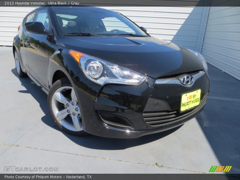 Ultra Black / Gray 2013 Hyundai Veloster