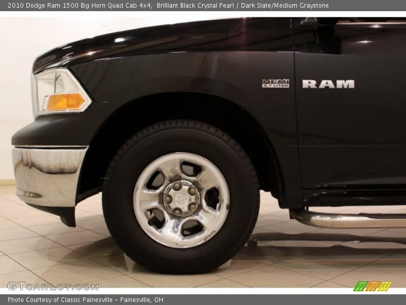 Brilliant Black Crystal Pearl / Dark Slate/Medium Graystone 2010 Dodge Ram 1500 Big Horn Quad Cab 4x4