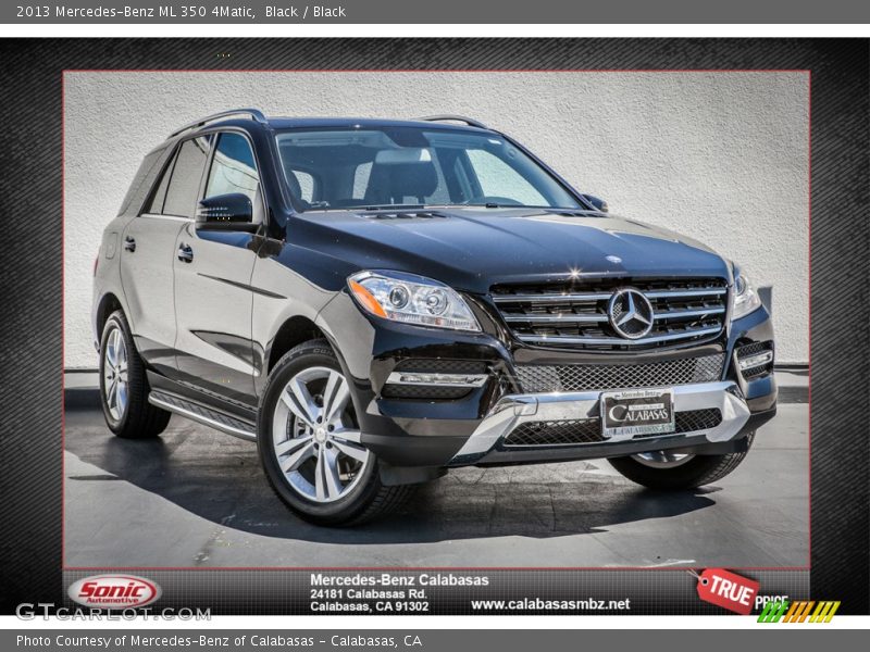 Black / Black 2013 Mercedes-Benz ML 350 4Matic